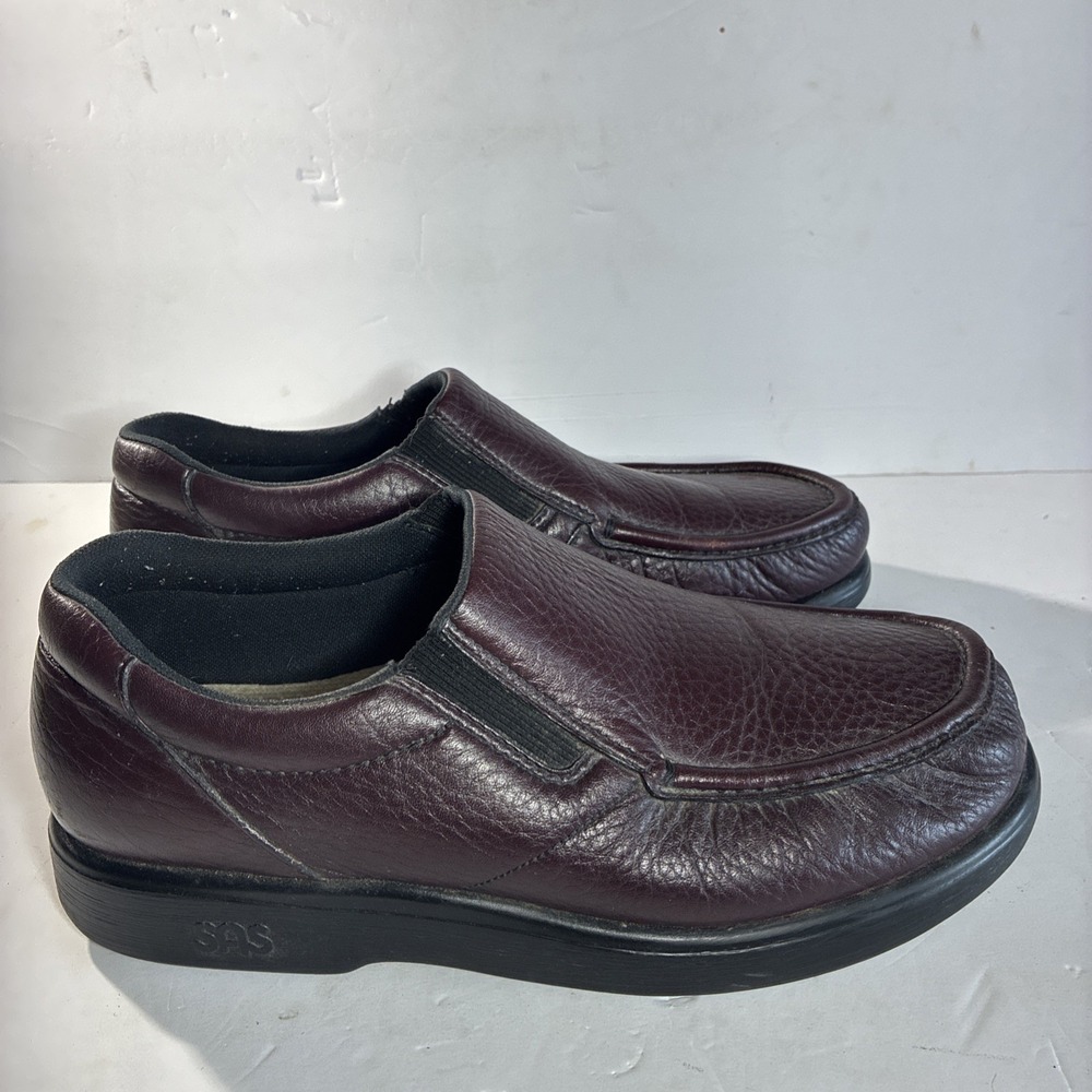 SAS Tripad Comfort Men's Leather Slip-On Shoes Brown Round Toe Size 11WW